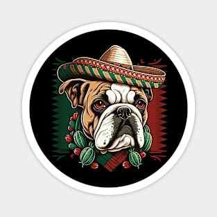 Bulldog Cinco de Mayo Magnet